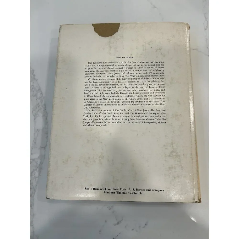 Vtg‎ 1972 Interpretive Floral Design HBDJ Modern Art Japanese Flower Arranging
